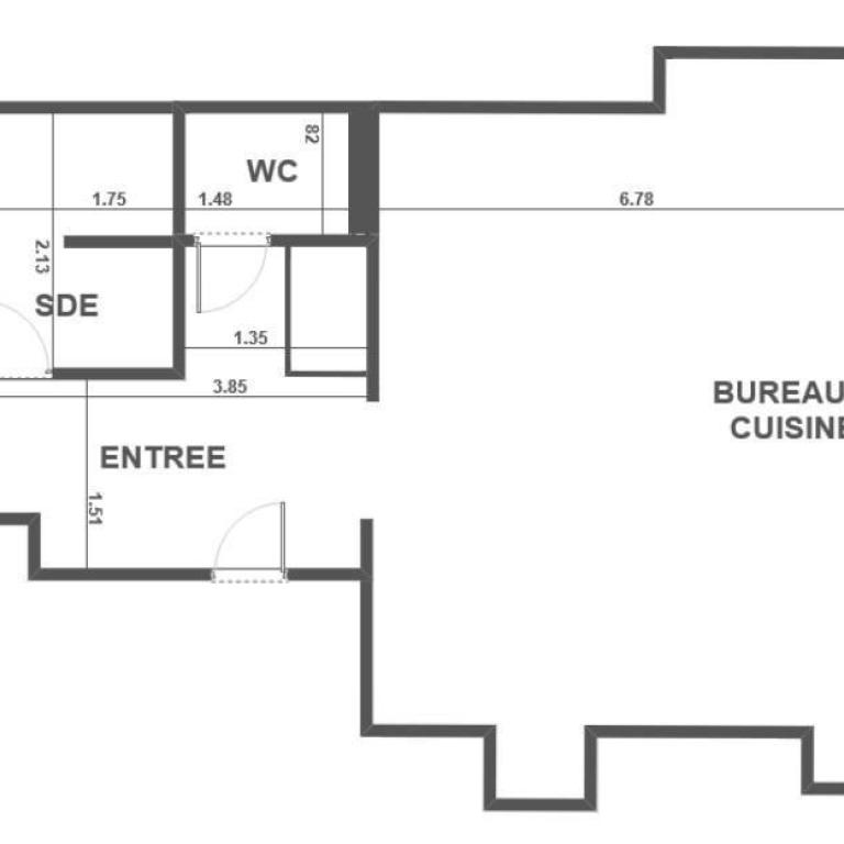 Bureaux à vendre - Lots divisibles de 45 m² à 75 m²
