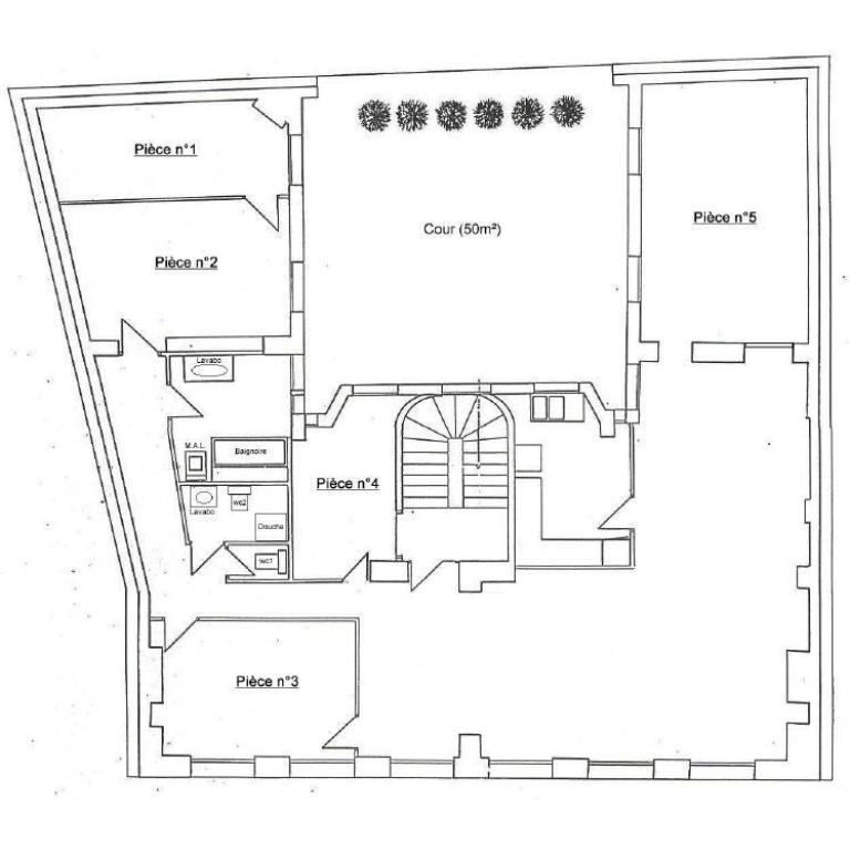Bureaux 154 m² avec terrasse privative de 50 m² - 1er Rue du Pont Neuf
