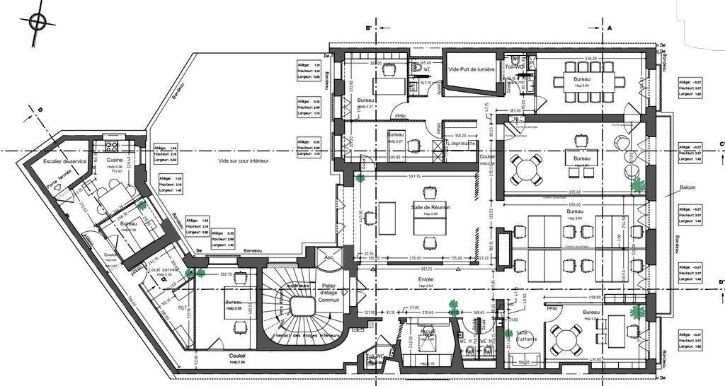 Bureaux à vendre de 255m2 