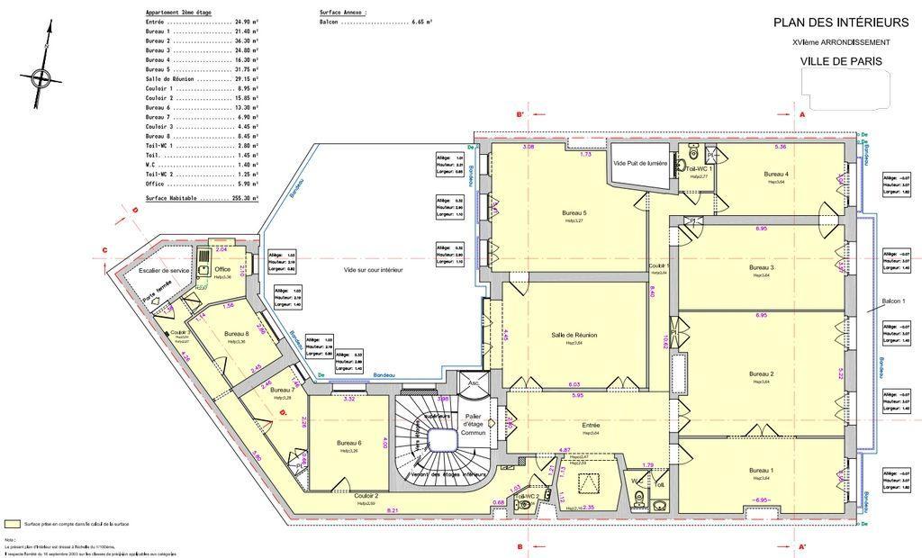 Bureaux à vendre de 255m2 