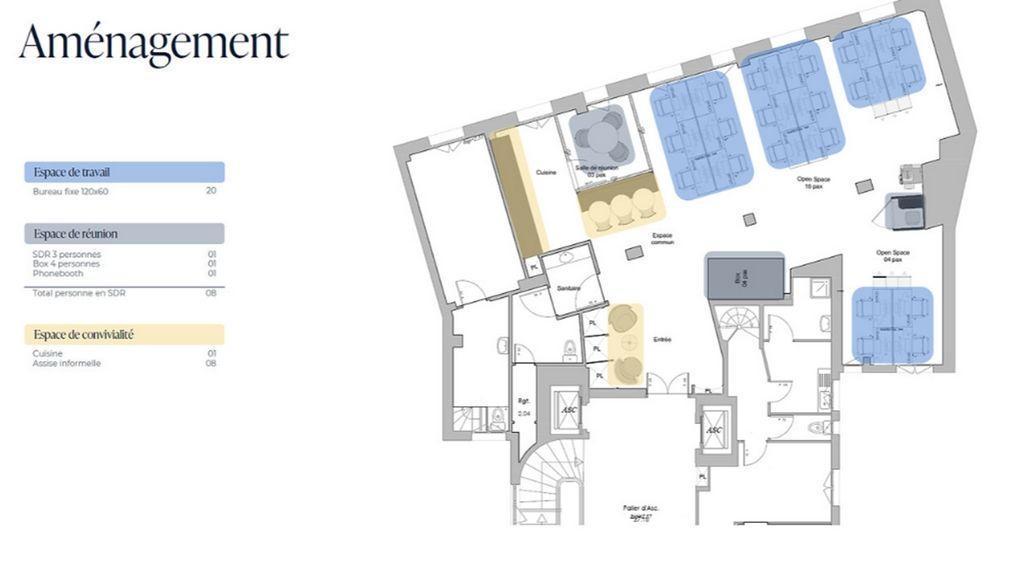 Bureaux à louer de 1431m2 