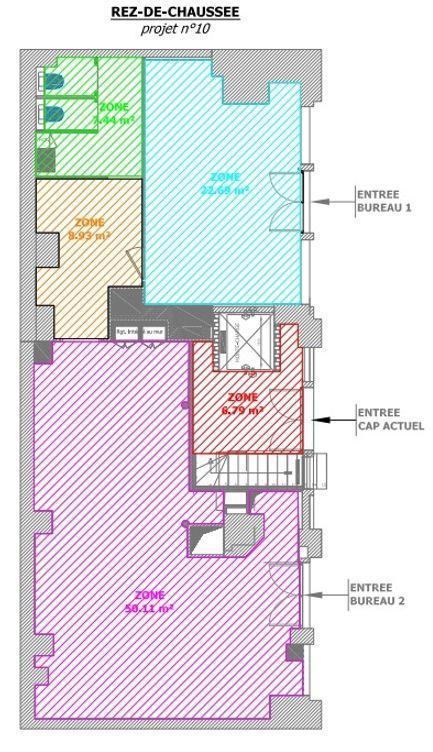 Bureaux à vendre de 266m2 