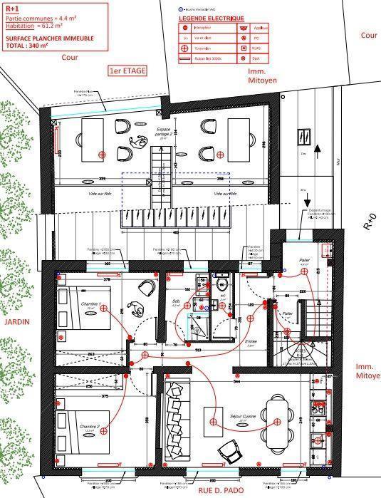 Bureaux, Locaux d'habitation à vendre de 325m2 