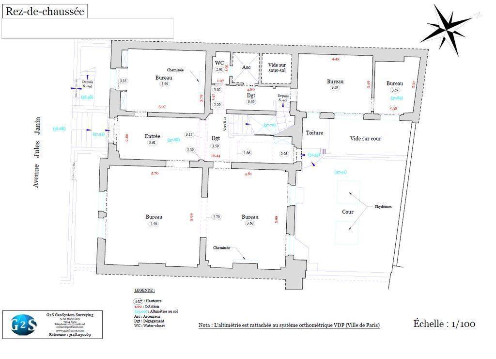 Bureaux à vendre de 649,30m2 