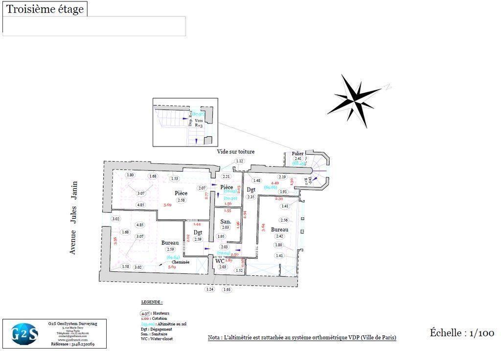 Bureaux à vendre de 649,30m2 