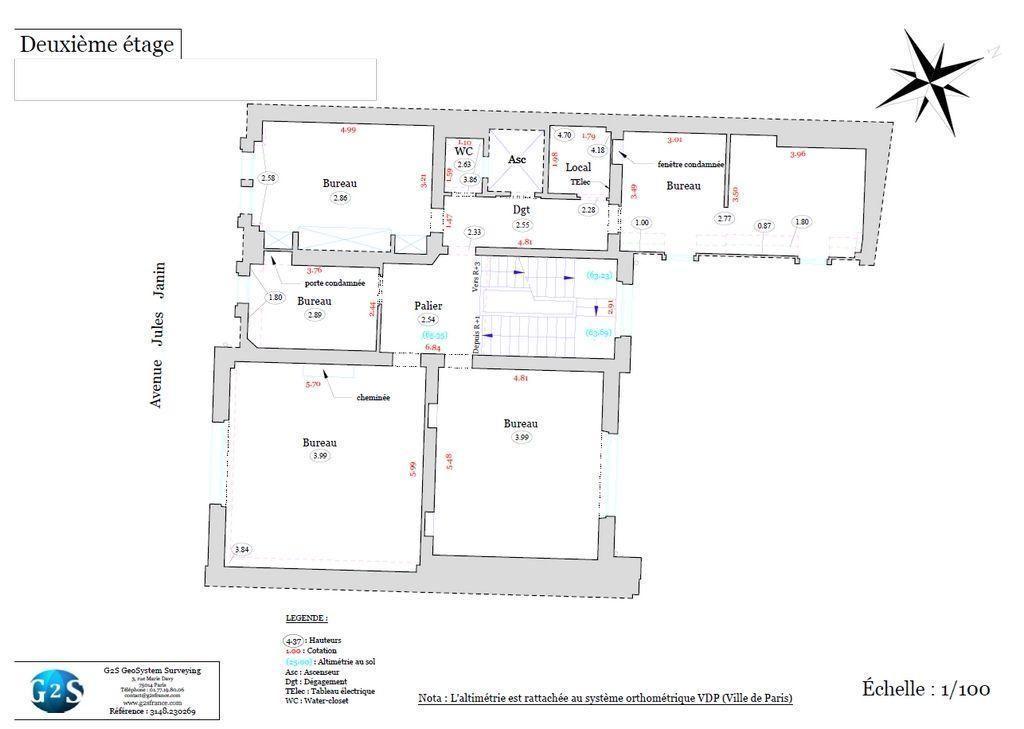 Bureaux à vendre de 649,30m2 