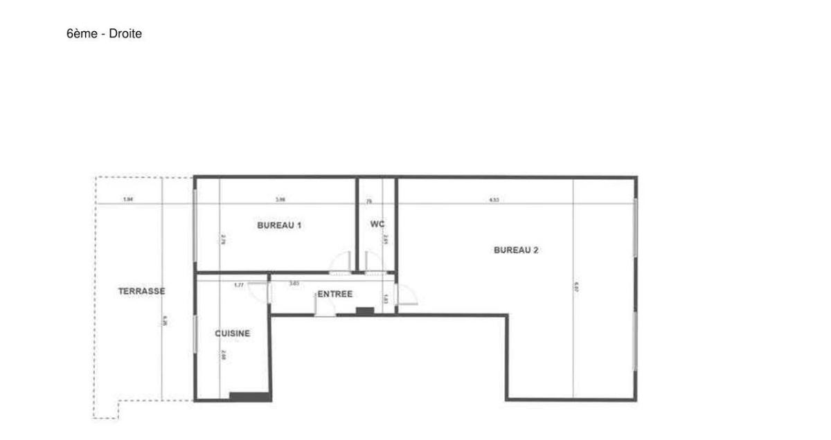 Bureaux à vendre - Lots divisibles de 45 m² à 75 m²