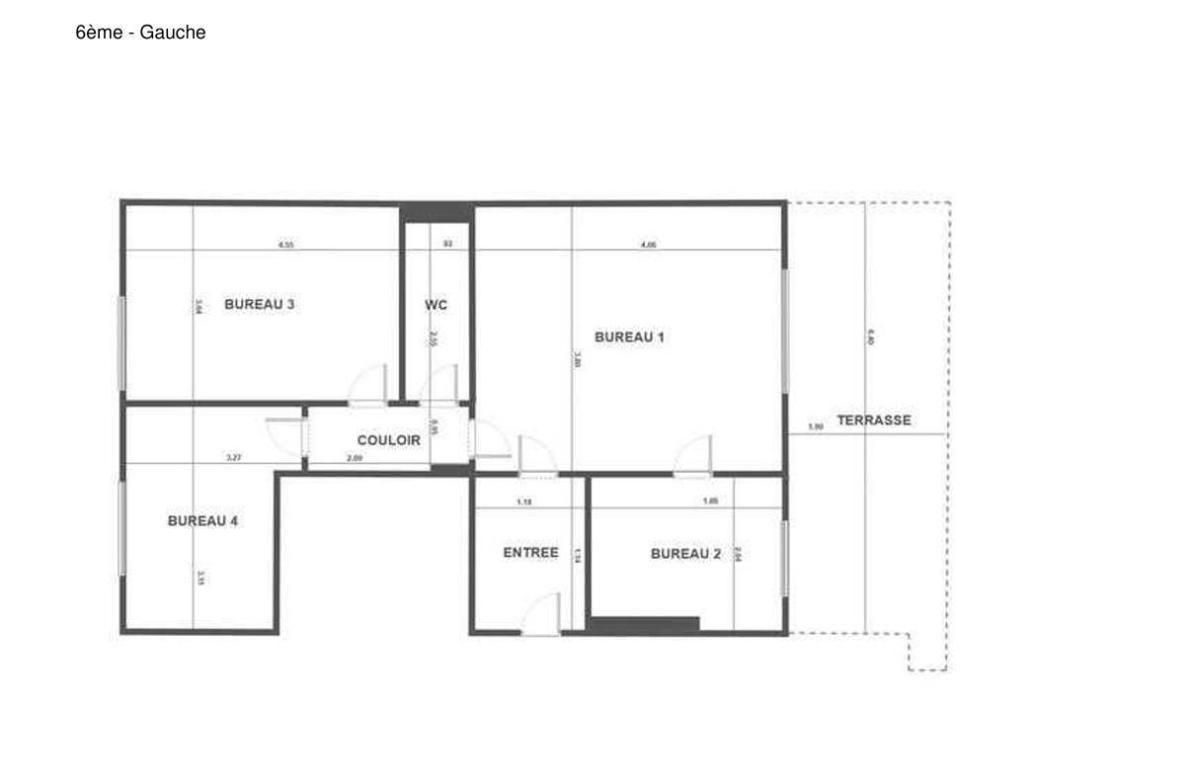 Bureaux à vendre - Lots divisibles de 45 m² à 75 m²